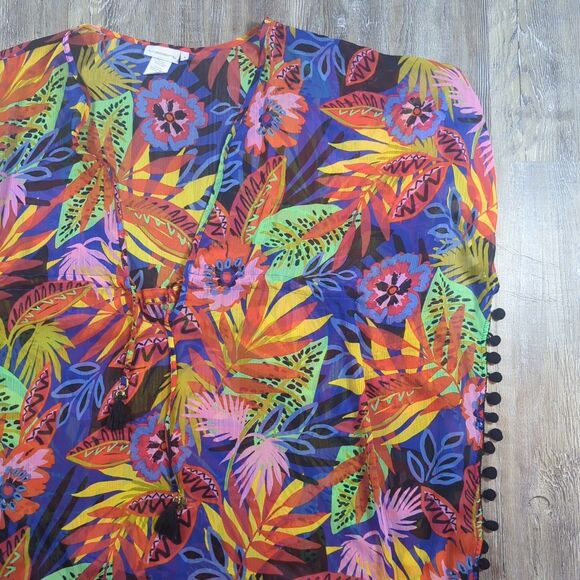 Women's Bleu Rod Beattie Tropical Floral Halter Tankini Skirt & Cover Up Size 8 - Picture 14 of 16